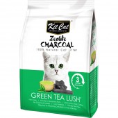 Kit Cat Zeolite Charcoal Cat Litter - Green Tea Lush 4kg